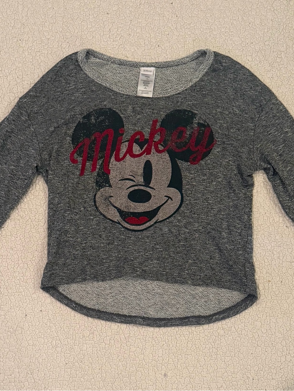 Disney Mickey Mouse Long Sleeve Light Sweatshirt Womens Large